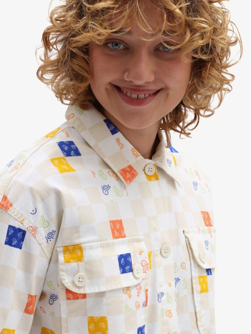 VANS ANAHEIM FACTORY COLLECTION | Paisley Check Button Down Jacket Retro Vibe